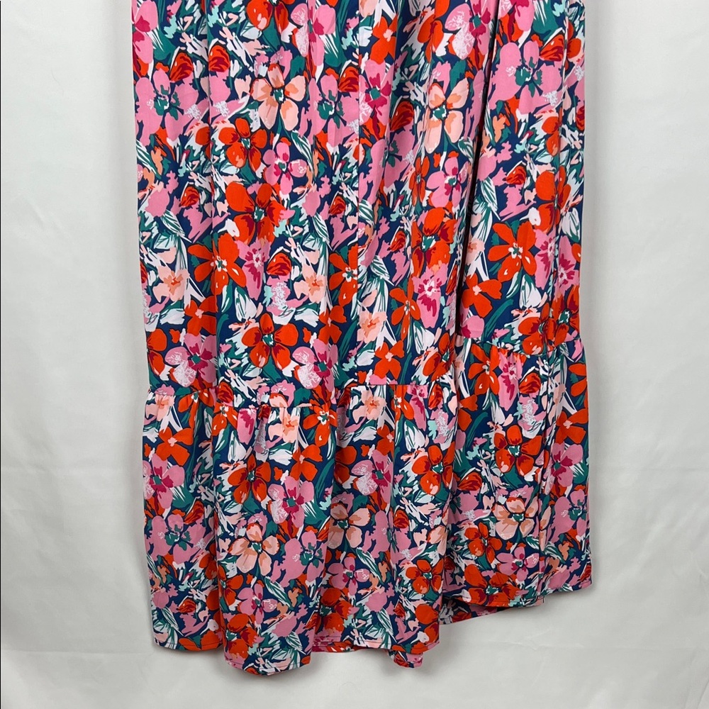 Vibrant Floral One-Shoulder‎ Dress - Picture 9 of 10